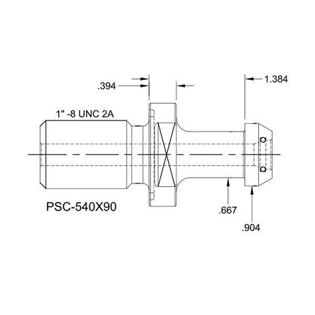 Tj Davies Co Coolant Through Retention Knob PSC-540X90